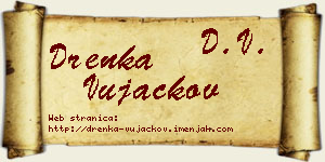 Drenka Vujackov vizit kartica